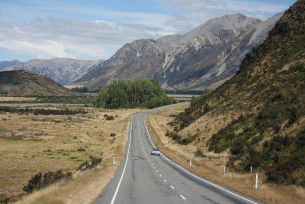 The road in New Zealand