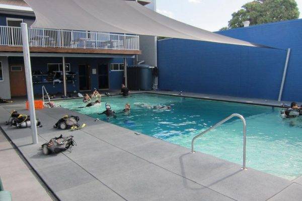 Training pool at ProDive in Cairns