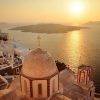 Greece-Island-Sunset-Church-Dome-Ocean