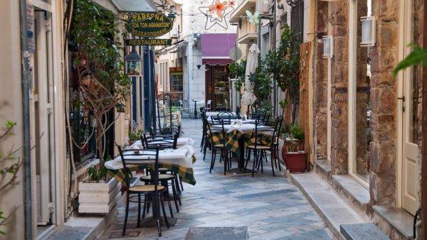 Greece-Syros-Street-Patio-Restaurant- GAdventures