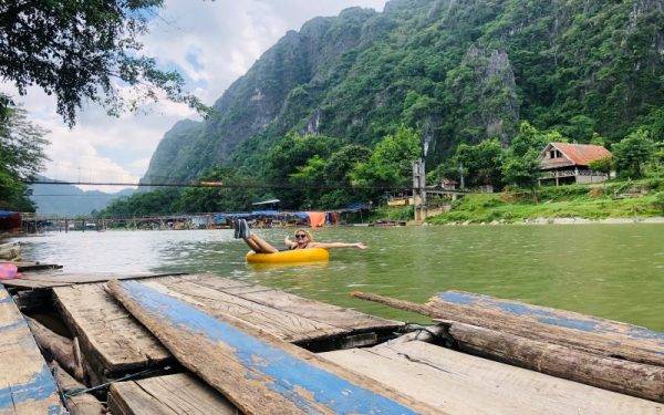 Tubing in Vang Vieng_Laos